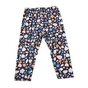 Quince Toddler Floral Organic Cotton Stretch Leggings Pants Girl 2T Multicolor